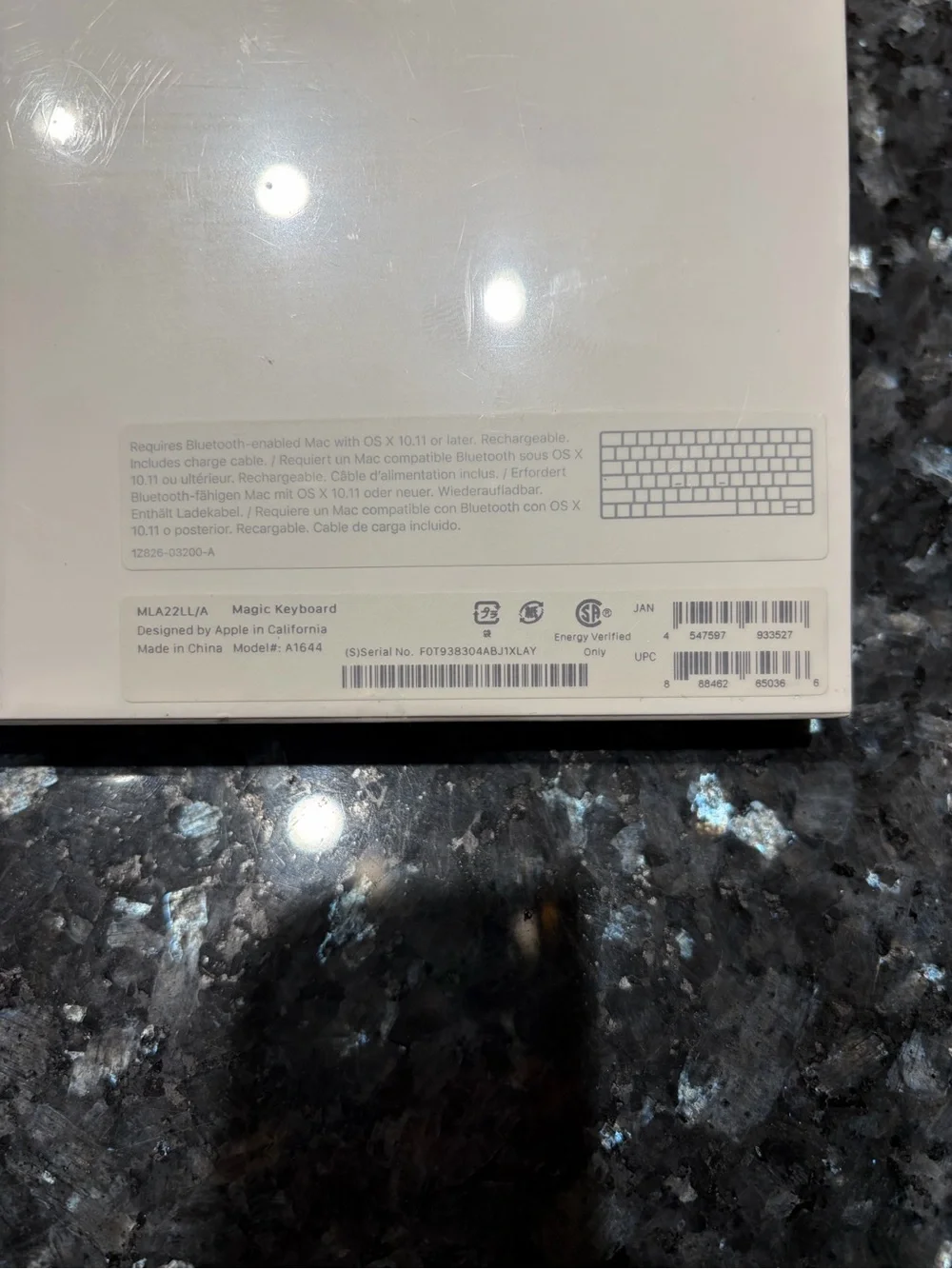 Apple Magic Keyboard — White and Silver Wireless Keyboard